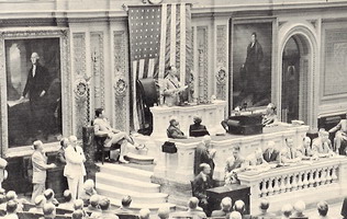King George II addresses the US congress