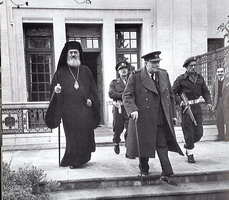 Archbishop Damaskinos and Winston Churchill