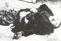 Starvation victim in Athens