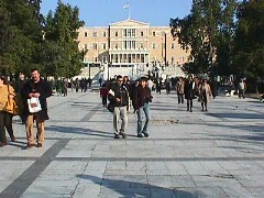 Greek Parliament building in Syntagma Square