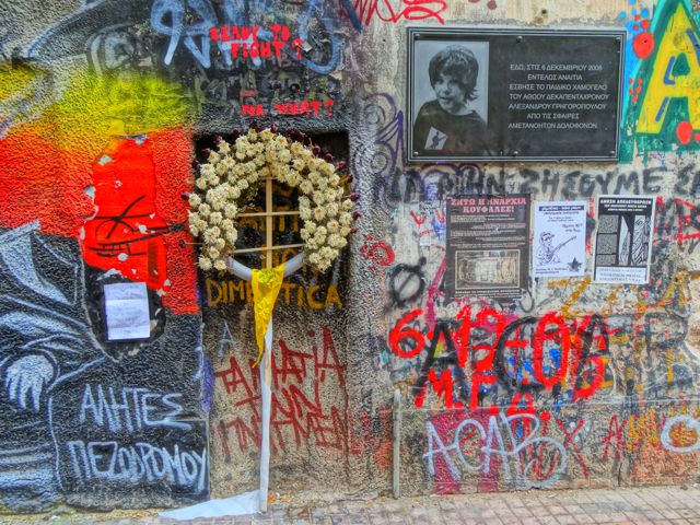 Grigoropoulos Shrine in Exarchia