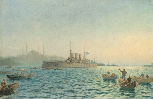 The Averoff in Constantinople