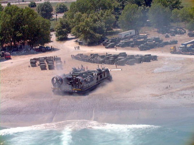 Marines landing in Litohoro, Greece