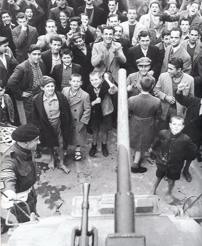 British tank in Athens after liberation 